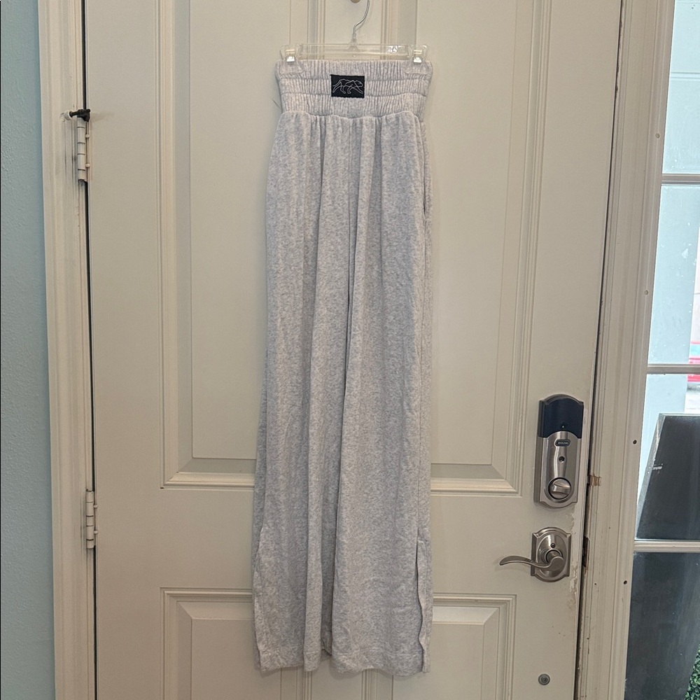 Tiger Friday Light Grey Wide Leg Lounge Pants